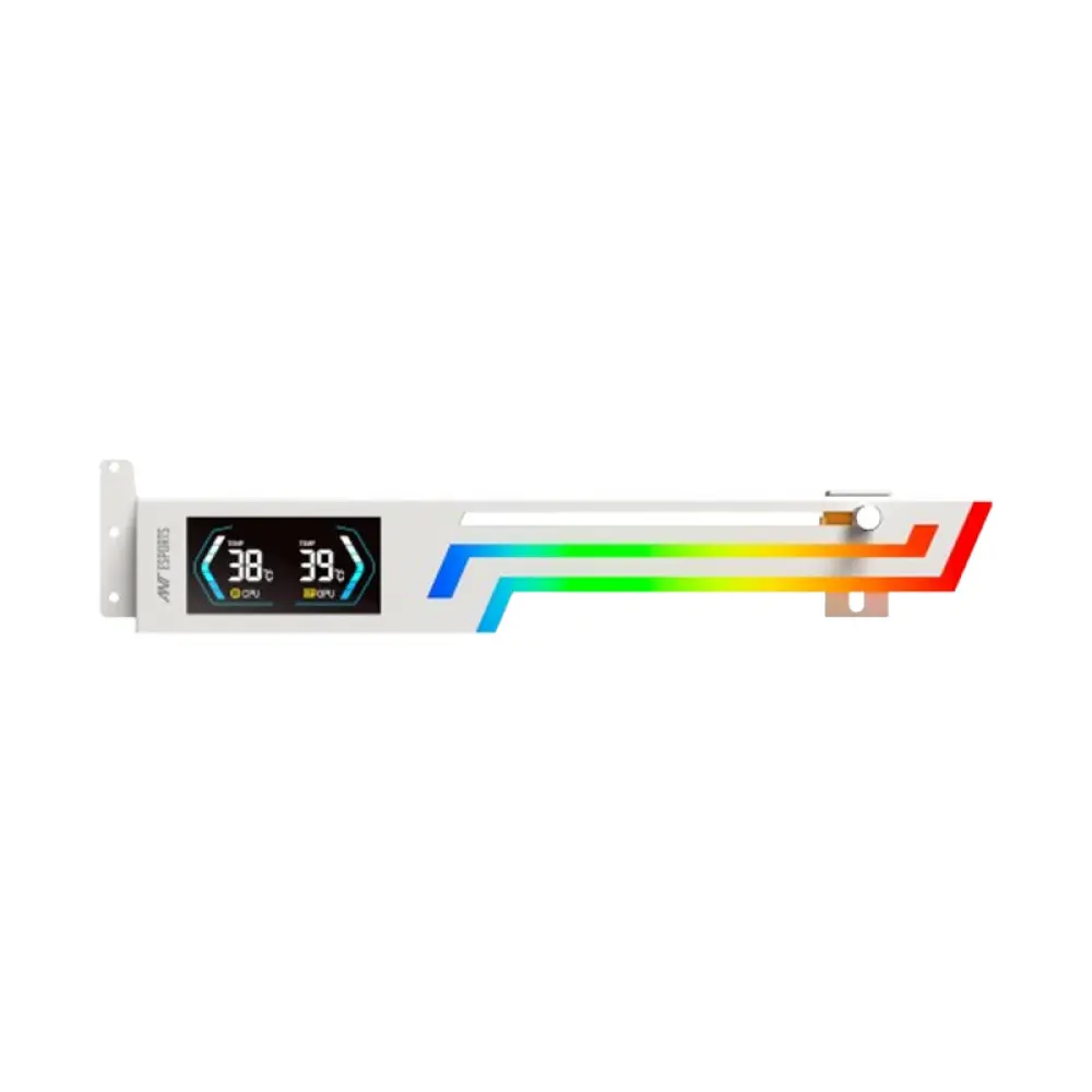 Ant Esports GCB200 Digital ARGB Graphics Card Holder White (GCB200-DIGITAL-WHITE)