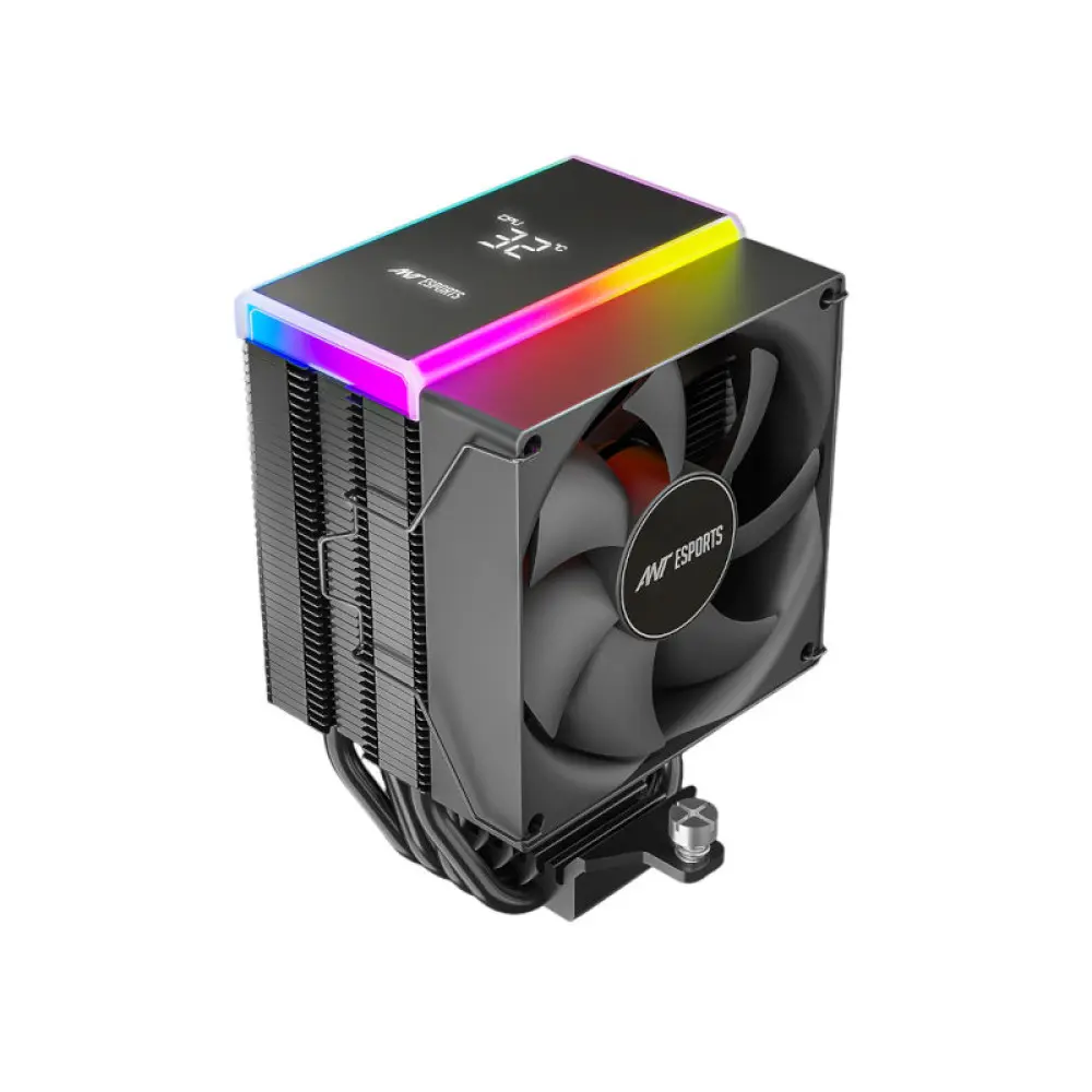 Ant Esports V4 Digital ARGB Air CPU Cooler Black (V4-DIGITAL)