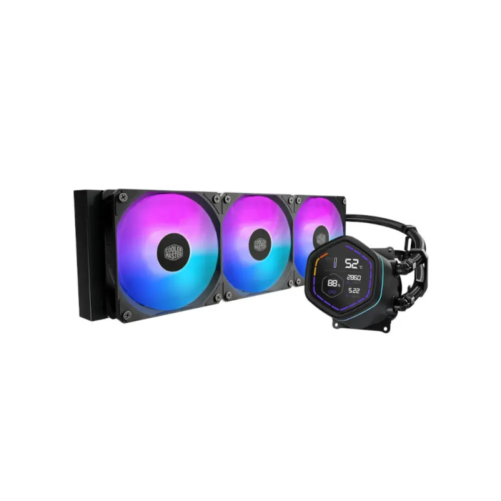 Cooler Master MasterLiquid Core Nex Digital 360 ARGB Liquid Cooler Black