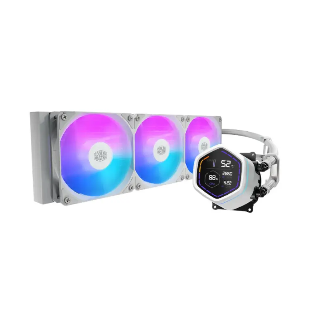 Cooler Master MasterLiquid Core Nex Digital 360 ARGB Liquid Cooler White