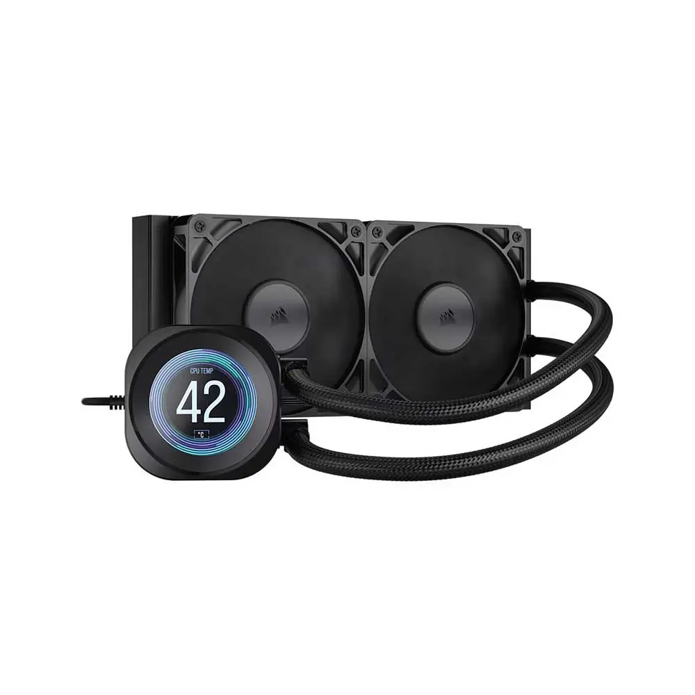 Corsair Nautilus 240 RS 240mm LCD CPU Liquid Cooler Black (CW-9061031-WW)