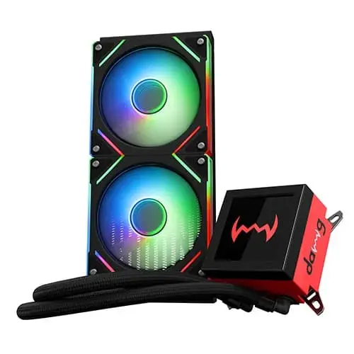Dawg L240 AIO ARGB 240mm CPU Liquid Cooler (L240AIO-BLACK)
