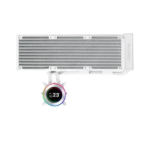 Lian Li Hydroshift II LCD-C 360N Fan less CPU Liquid Cooler White (G89-GHS2LCD36W-IN)