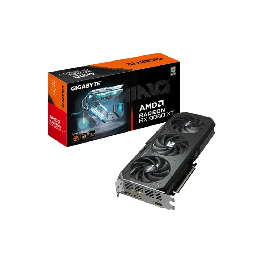 Gigabyte Radeon RX 9060 XT Gaming OC 16GB GDDR6 Graphics Card (GV-R9060XTGAMING-OC-16GD)
