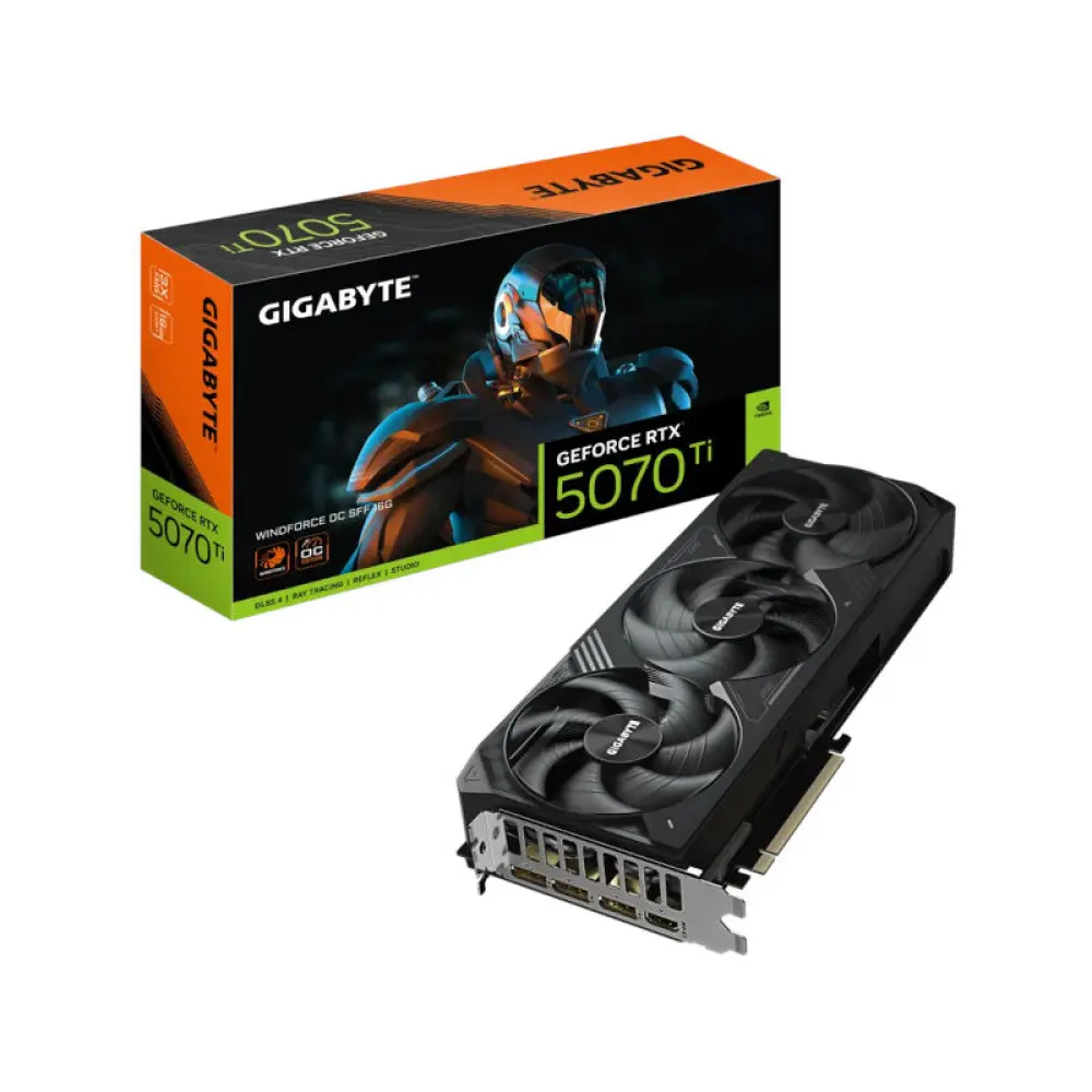 Gigabyte RTX 5070 Ti Windforce OC SFF 16GB GDDR7 Graphics Card (GV-N507TWF3OC-16GD)