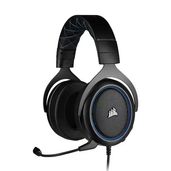Corsair Hs50 Pro Stereo Over Ear Gaming Headset With Mic (Blue) (Ca-9011217-Ap)