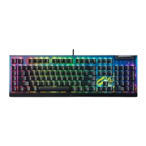 Razer BlackWidow V4 X Fortnite Edition Gaming Keyboard with Yellow Switches (RZ03-04703600-R3M1)
