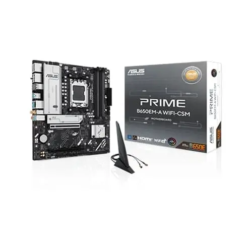 Asus Prime B650EM-A WIFI-CSM M-ATX Motherboard (PRIME-B650EM-A-WIFI-CSM)