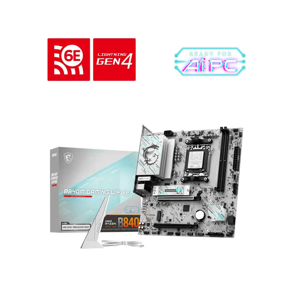 MSI B840M Gaming WiFi6E AM5 Micro ATX Motherboard