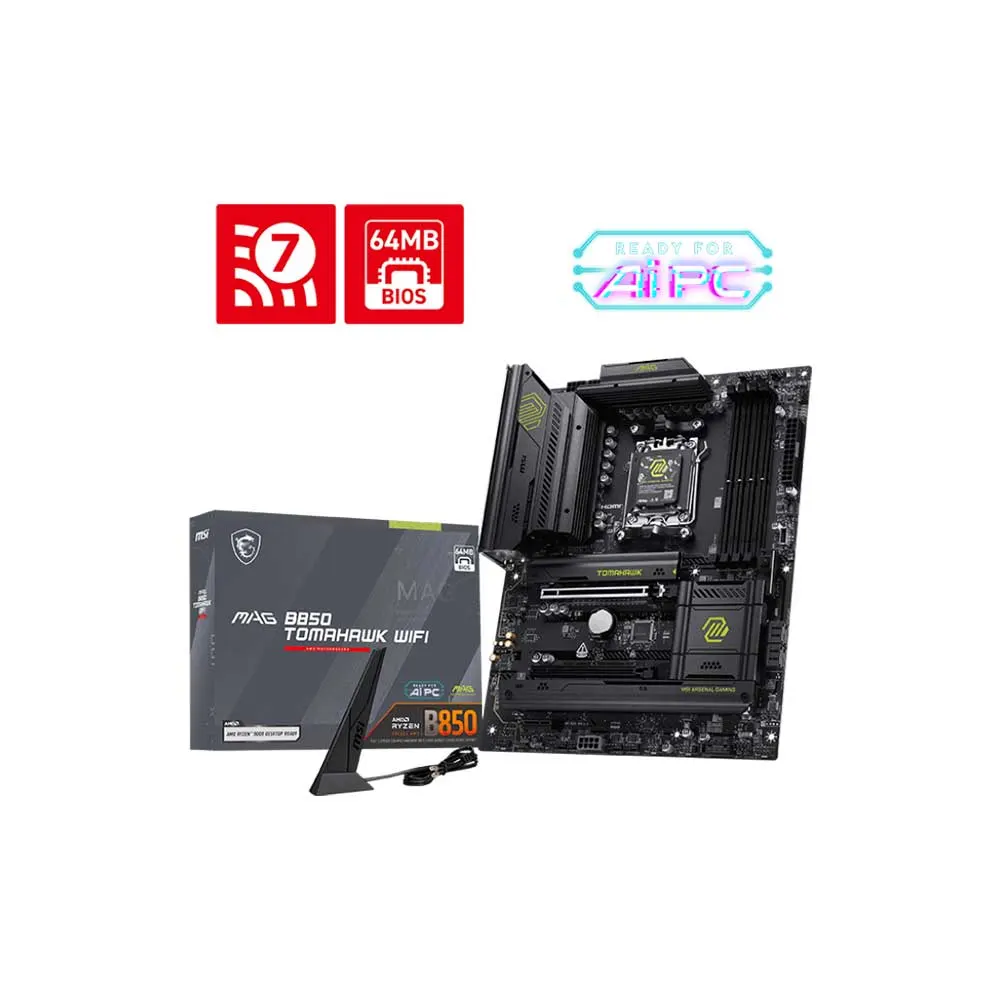 MSI MAG B850 Tomahawk WiFi AM5 ATX Motherboard