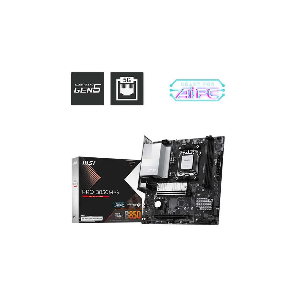MSI Pro B850M-G AM5 Micro ATX Motherboard