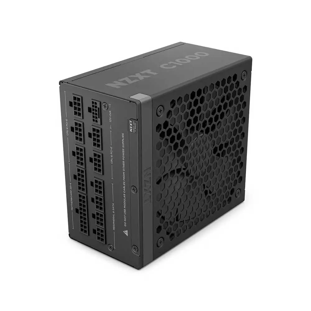 NZXT C1000 1000 Watt 80 Plus Gold ATX 3.1 Power Supply Matte Black (PA-0G2BB-UK)