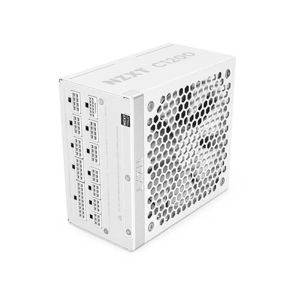 NZXT C1200 1200 Watt 80 Plus Gold ATX 3.1 Power Supply Matte White (PA-2G2BW-UK)