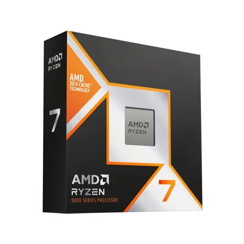 AMD Ryzen 7 9800X3D Processor with Radeon Graphics (8 Cores,16 Threads, Max Boost Clock Up To 5.2GHz)(100-100001084WOF)