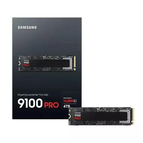Samsung 9100 Pro 4TB PCIe Gen 5.0 NVMe M.2 Internal SSD (MZ-VAP4T0BW)